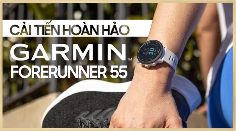 Đồng hồ Garmin Forerunner 55 có thiết kế năng động, thể thao